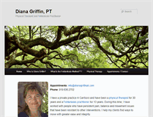 Tablet Screenshot of dianagriffinpt.com